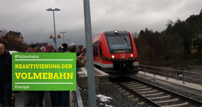 GRÜNE freuen sich über Reaktivierung der Volmebahn